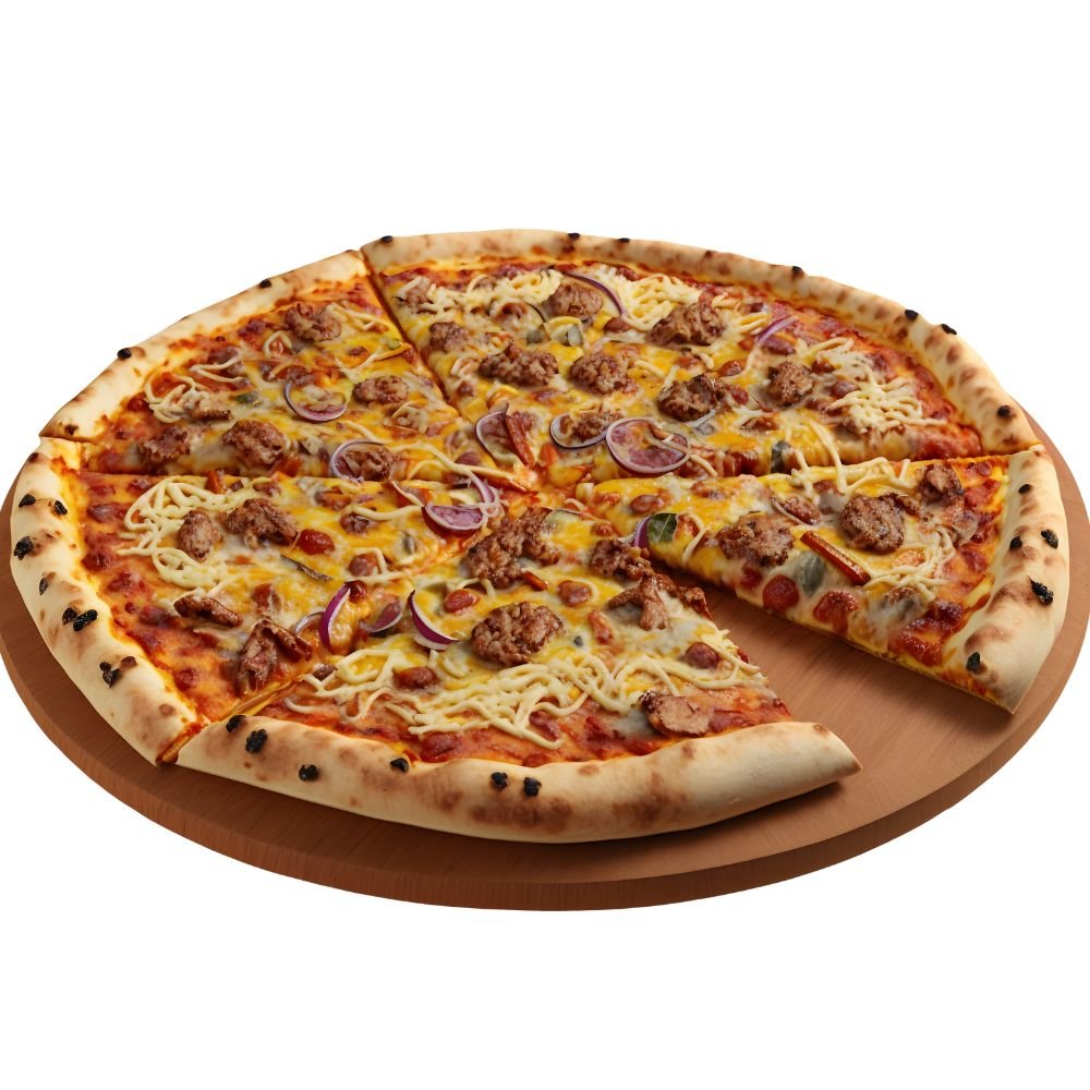 Chicken tikka pizza